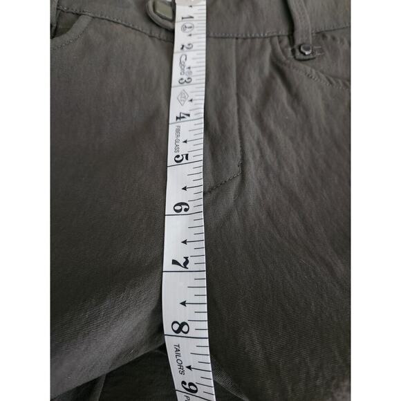 Mountain Hardwear womens hiking trail pants sz 10 Olive green pockets granola - Picture 9 of 10